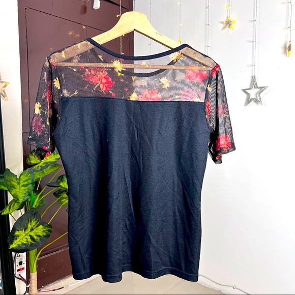 Floral mesh top from Spain- Brand New, never worn - Picture 3 of 3